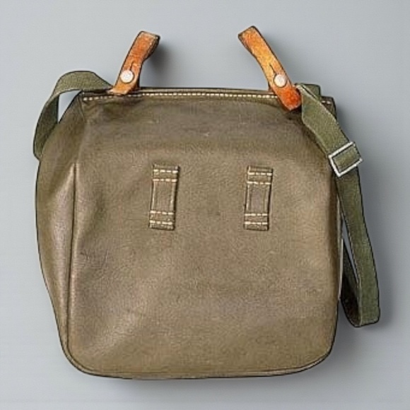 Vintage Swiss Rubberized Canvas Bread Bag Satchel - Picture 3 of 6